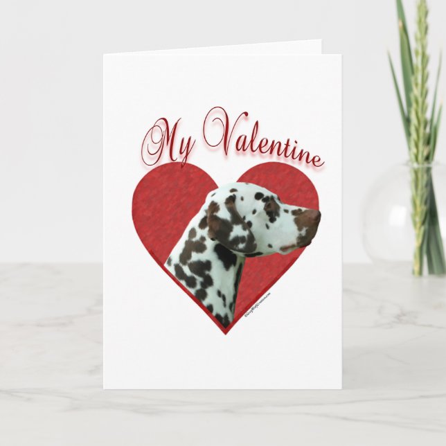 LeverDalmatian min valentin Helgkort (Framsida)