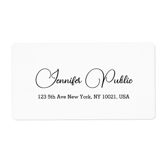 Leverera Adress med handskriven enkel mall Fraktsedel (Framsidan)