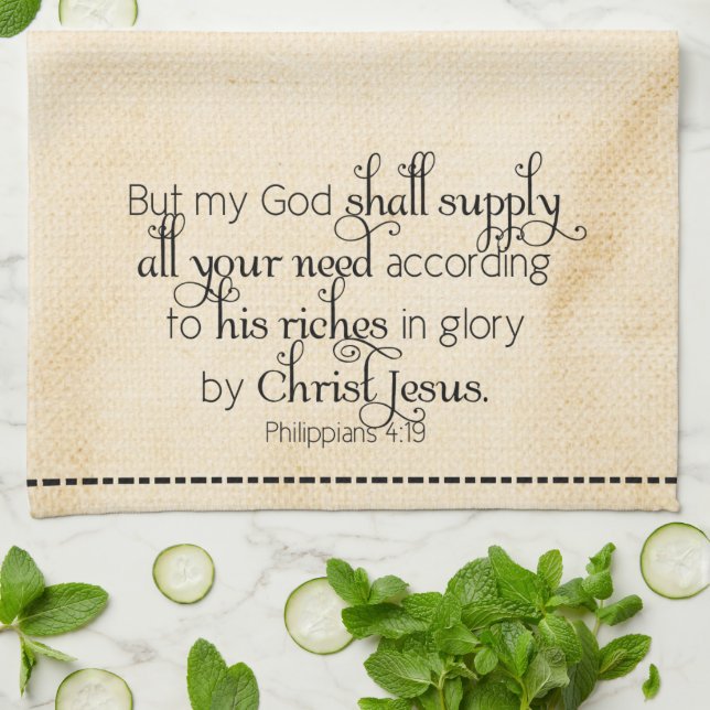 Leverera allt som behövs i säcken trasa kökshandduk (Vikta)