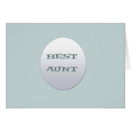 Leverera/blå bästa Moster Hälsningskort