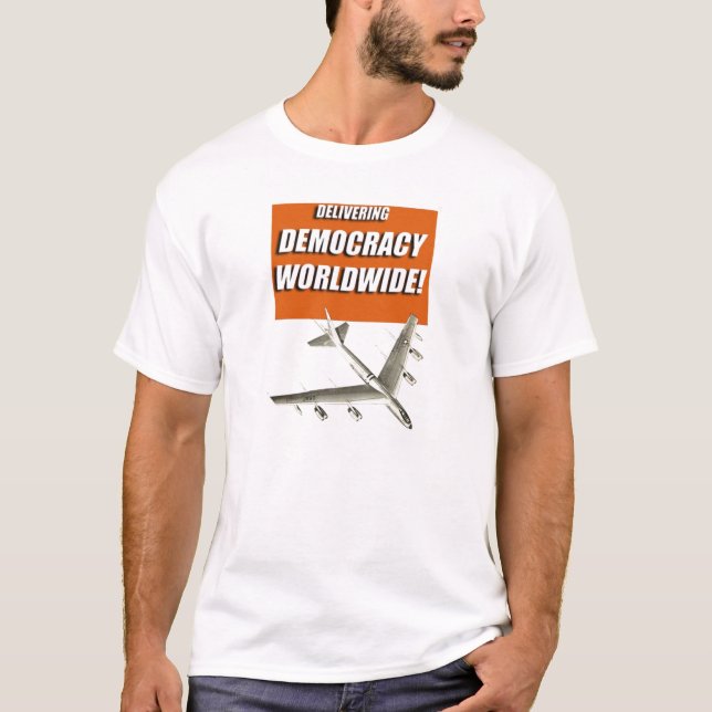 LEVERERA DEMOKRATI, GENOM ATT BOMBARDERA TRÖJA (Framsida)