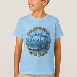 Leverera Glädje! Bli En Hjälte! T Shirt