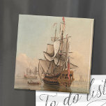 Leverera i en Lugn | Peter Monamy Magnet<br><div class="desc">Sjöfart i Lugn (1700-1725) | Peter Monamys skeppning i en Lugn är en serenmarin målning som fångar fraktaser i vila på lugn vatten. Sammansättningen belyser sjöns lugn, med detaljerade utsmyckningar av segelfartyg och det mjuka ljudet på vatten. Monamys exakta teknik och balanserade sammansättning återspeglar hans behärskning av marin konst och...</div>