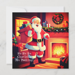 Leverera julklappar Brev från Santa Julkort