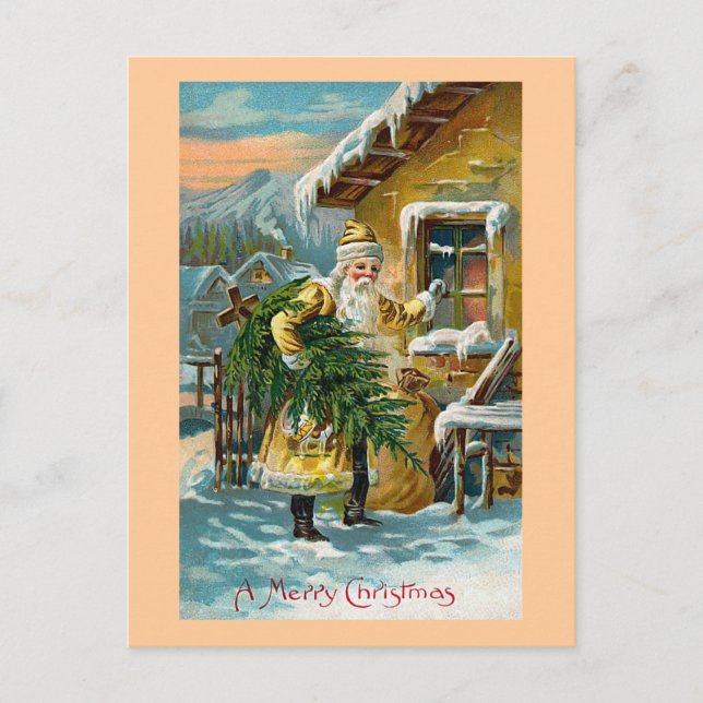 "Leverera julklappar" Helg Vykort (Framsida)