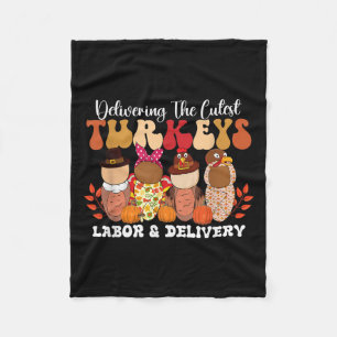 Leverera kalkonerna Happy thanksgiving N Fleecefilt