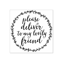 Leverera till min vänliga kuvertartikel stämpel