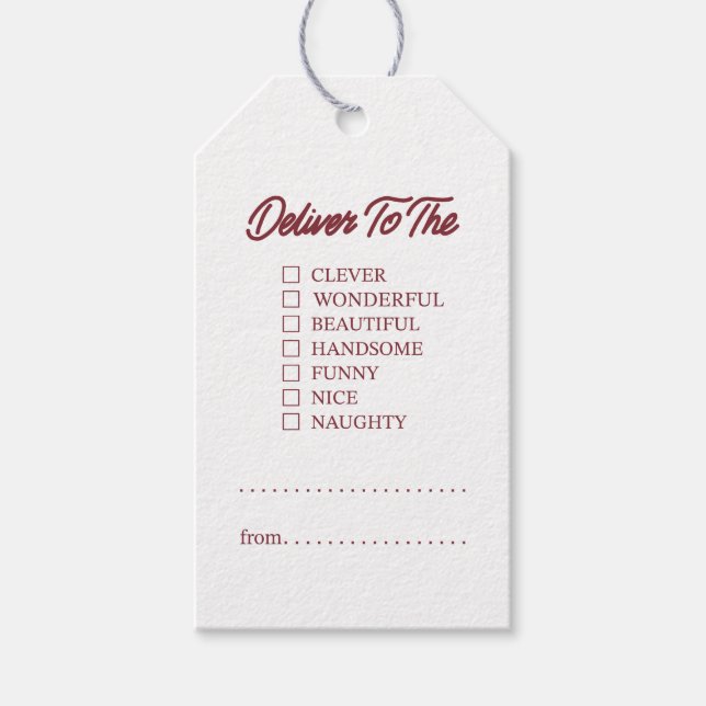 leverera till presentetikett (Framsidan)