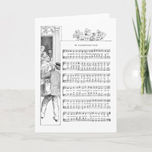 Leverera Valentineser Sång och musik Helgkort