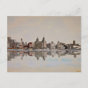 Levererande Liverpool-Byggnad - vykort