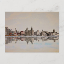 Levererande Liverpool-Byggnad - vykort