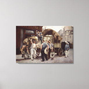 Levererande mjöl, 1885 canvastryck