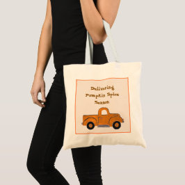 Levererar Pumpkin Spice Season Handmålad Lastbil Tygkasse