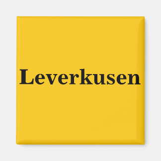 Leverkusen  Magnet Schild Gold Gleb
