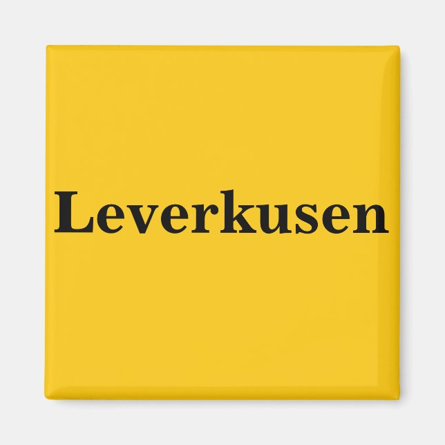 Leverkusen  Magnet Schild Gold Gleb (Framsidan)