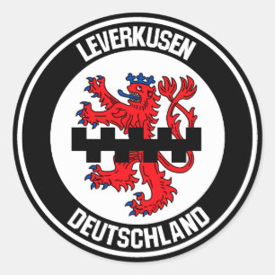 Leverkusen Round Emblem Runt Klistermärke