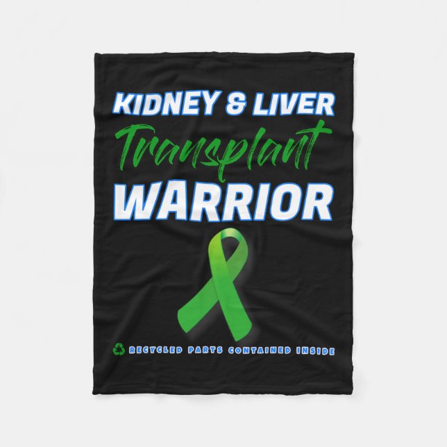 Levertransplantat Warrior Renal Kidney Disease Pat Fleecefilt (Framsidan)