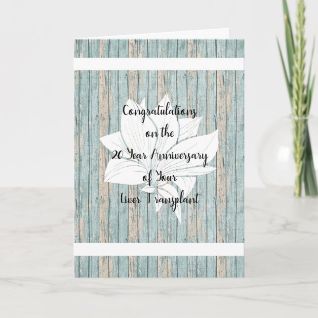 Levertransplantation 20 år kort (Framsida)