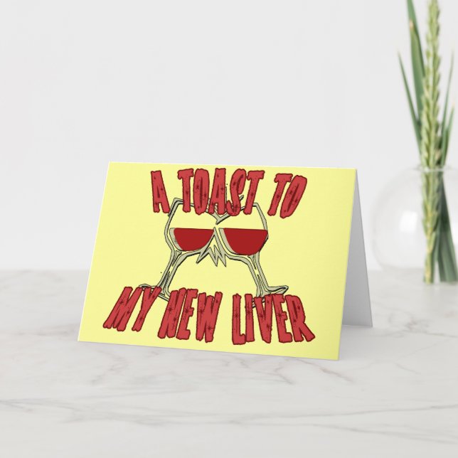 Levertransplantation får bra gåvor kort (Framsida)