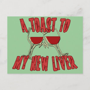 Levertransplantation får bra gåvor vykort