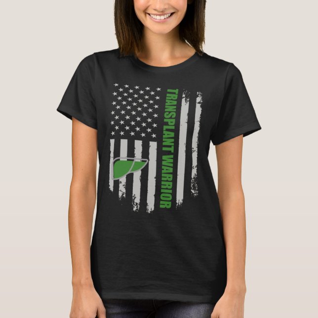 Levertransplantation Organtransplantation T Shirt (Framsida)