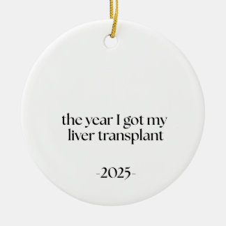 Levertransplantationsmottagare, överlevnadspresent julgransprydnad keramik