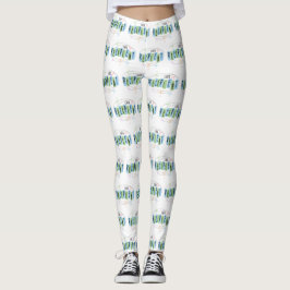 Levertransplantationsmottagare Retro Stil Leggings