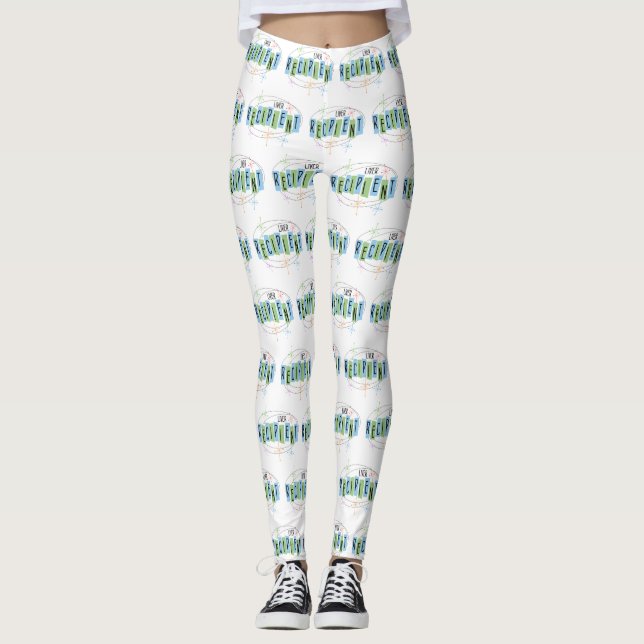 Levertransplantationsmottagare Retro Stil Leggings (Framsida)