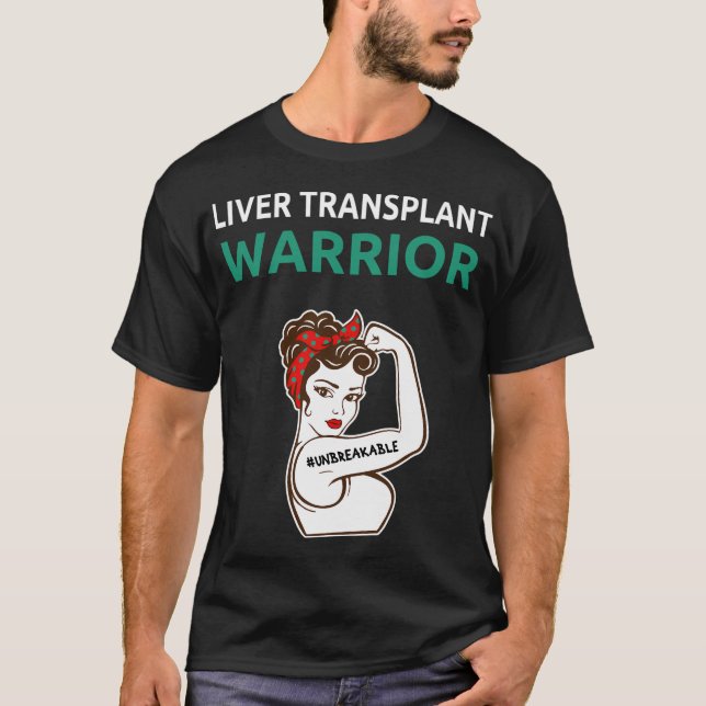 Levertransplantationstransplantat T Shirt (Framsida)