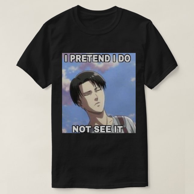 Levi Ackerman meme T Shirt (Design framsida)