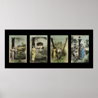 LEVI Alphabet Brev Namn Art Poster