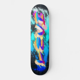 LEVI Customized Graffiti Skateboard