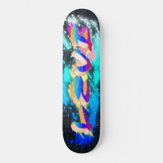 LEVI Customized Graffiti Skateboard (Framsida)