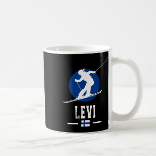 Levi Finland Ski Resort finska Lapland Skiing Sou Kaffemugg