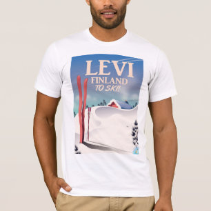 Levi, Finland skidresor affisch Tröja