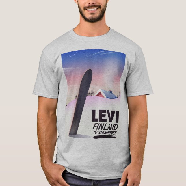 Levi Finland Snowboarding-reseaffisch T-shirt (Framsida)