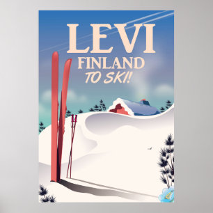Levi, Finlands skidreseaffisch Poster