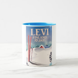 Levi, Finlands skidreseaffisch Två-Tonad Mugg