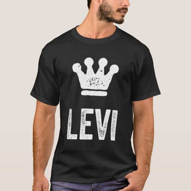 Levi Kung Krona Namn för Levi T Shirt (Framsida)