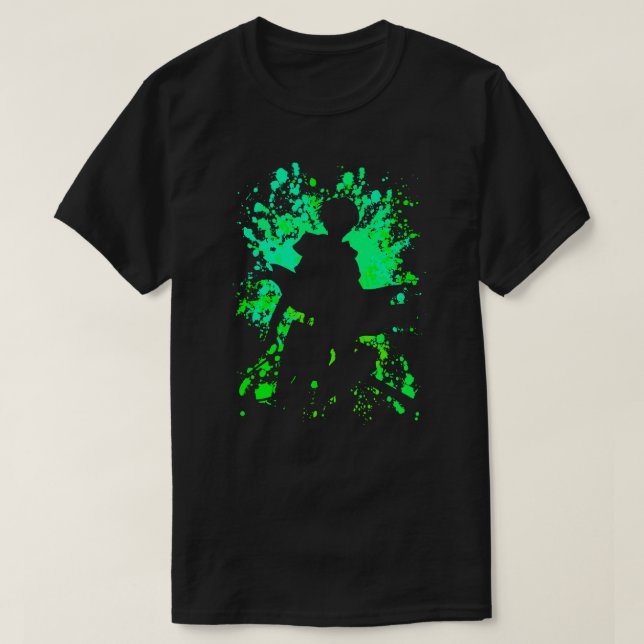 Levi målar den SplatterAnimeManga skjortan T-shirt (Design framsida)