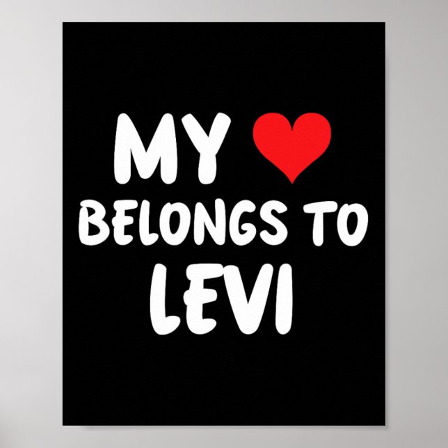 Levi - Mitt hjärta tillhör Levi - Kärlek  Poster (Framsidan)