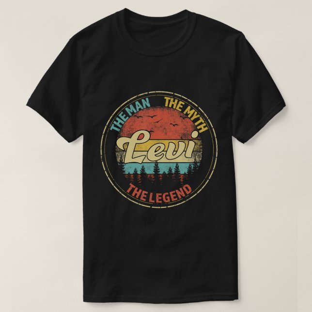 Levi The Man, myten om Personligen Legend Manar T Shirt (Design framsida)