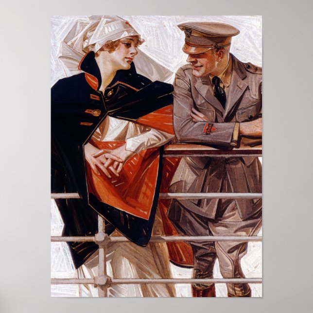Leviathan, 1918, Joseph Christian Leyendecker Poster (Framsidan)