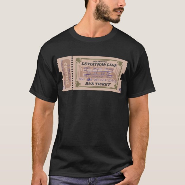 Leviathan Line Innsmouth Buss T Shirt (Framsida)