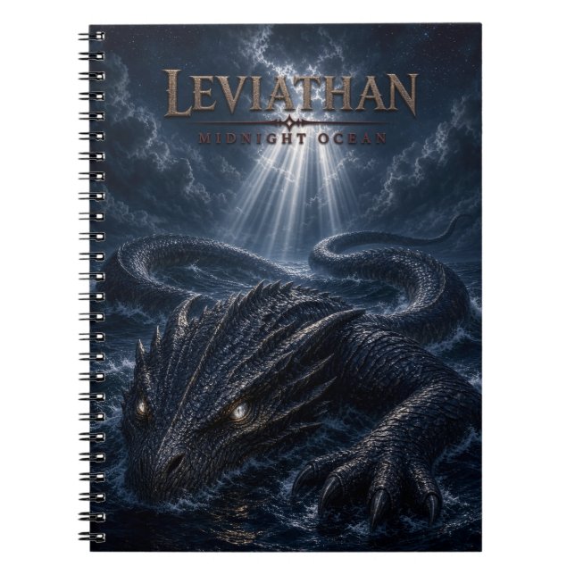 Leviathan Midnatt Ocean Mörk Bio Anteckningsbok (Framsidan)