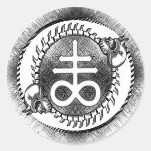 Leviathan sigil round-dekal runt klistermärke