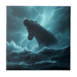 „Leviathan – Wächter der Tiefsee“   Kakelplatta<br><div class="desc">Ein gewaltiges Meeresungeheuer erhebt sich aus den stürmischen Wellen – der mythische Leviathan. In einem Moment voller Macht und Mysterium durchbricht er das tobende Meer,  umgeben von Blitzen und dunklen Wolken. Dieses epische Kunstwerk verbindet Fantasie mit mythologischer Tiefe und entführt den Betrachter in eine Welt uralter Legenden.</div>