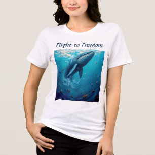 Leviathans flykt till frihet – Surreal valkonst T Shirt