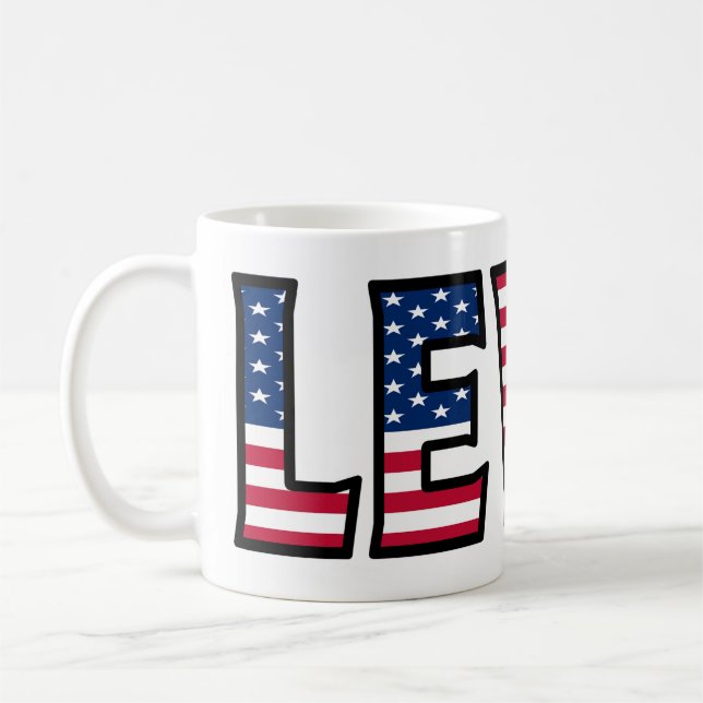 Levin Name Vorname USA styled Tasse Kaffeetasse Kaffemugg (Vänster)