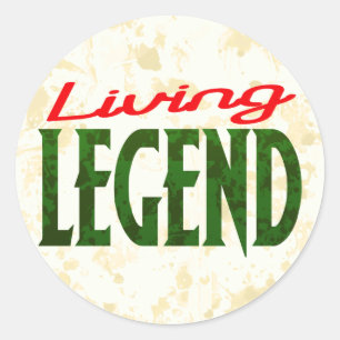 Leving Legend Runt Klistermärke